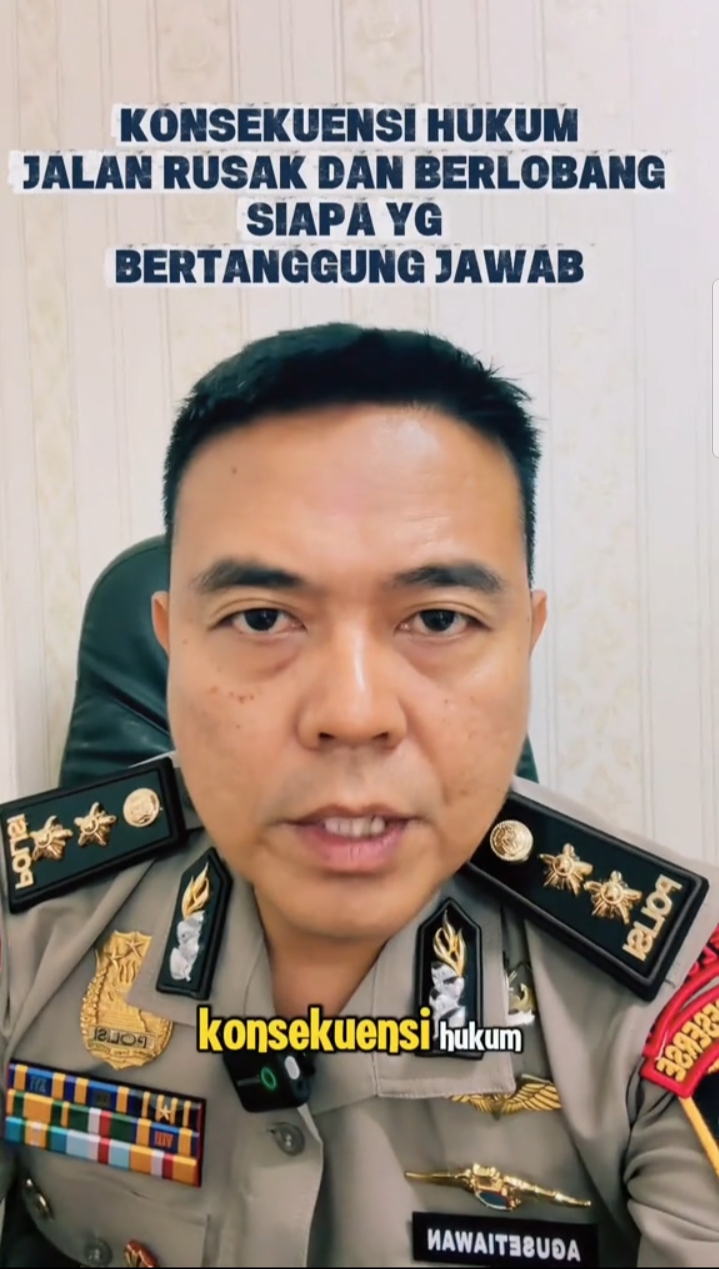 Konsekuensi Hukum Jalan Rusak Dan Berlobang Siapa Yang Bertanggung Jawab!!?